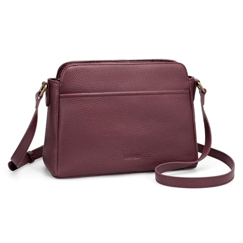 Image of befen Anti-theft Crossbody Bag for Women Genuine Leather, Small Cross Body Shoulder Handbags with RFID Card Slots