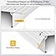 FANTASK Bordsteinrampe rutschfest mit verstellbarem Rampendesign & 317 kg Tragkraft, Türschwellenrampe Aluminium, Rollstuhlrampe für Kinderwagen & Rollstuhl, 8.5 cm Höhe
