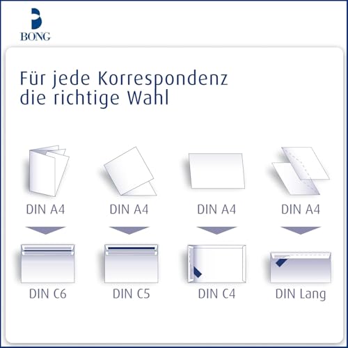 POSTHORN Faltentaschen C4 mit Fenster (100 Stück) | haftklebende Versandtaschen A4 mit Klotzboden | Versandtasche C4 aus weißem Kraftpapier | 324x229x40 mm | 150g/m²