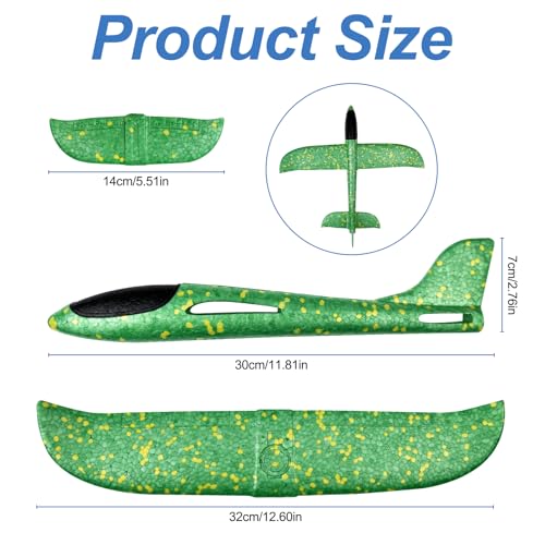 Maxentico Flugzeug Spielzeug, Styroporflieger Kinder Planes Wurfgleiter Styroporflugzeug, Styropor Flugzeuge Airplanes Gleitflugzeuge Toys Jungen, Segelflugzeug Flieger Airplane Toy Styropor-Flieger