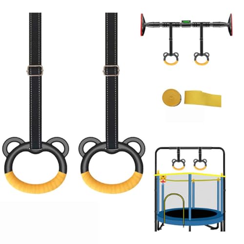 Anillas de Gimnasia con Correas Ajustables para Fitness miniatura 3