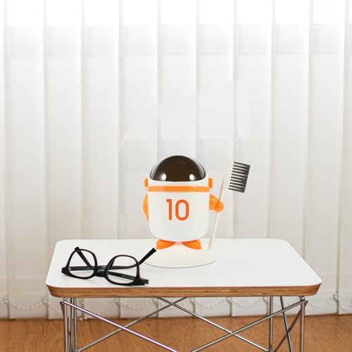 Corbeille de bureau astronaute légère avec rangement de brosse