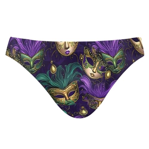 Mens Mardi Gras Fleur De Lis Bikini Swimsuit Swimwear Swim Briefs for Men 21343323