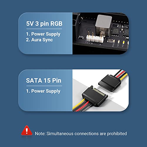 Soporte ajustable para tarjeta gráfica con luz ARGB miniatura 6