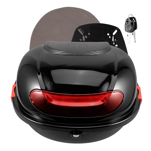 Baúl para moto de alta calidad con material PP resistente y elegante respaldo