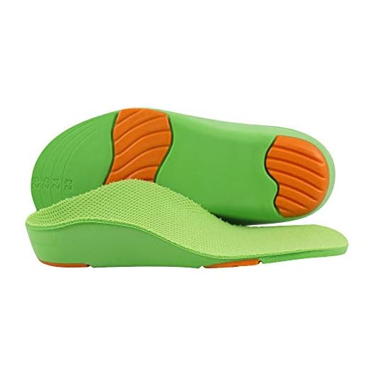 GuardInsoles Plantillas Ortopédicas Para Niños Para Fascitis Plantar de Pies Planos y Problemas de Pie Con Soporte de Arco, Tacón Suave, 14.6CM