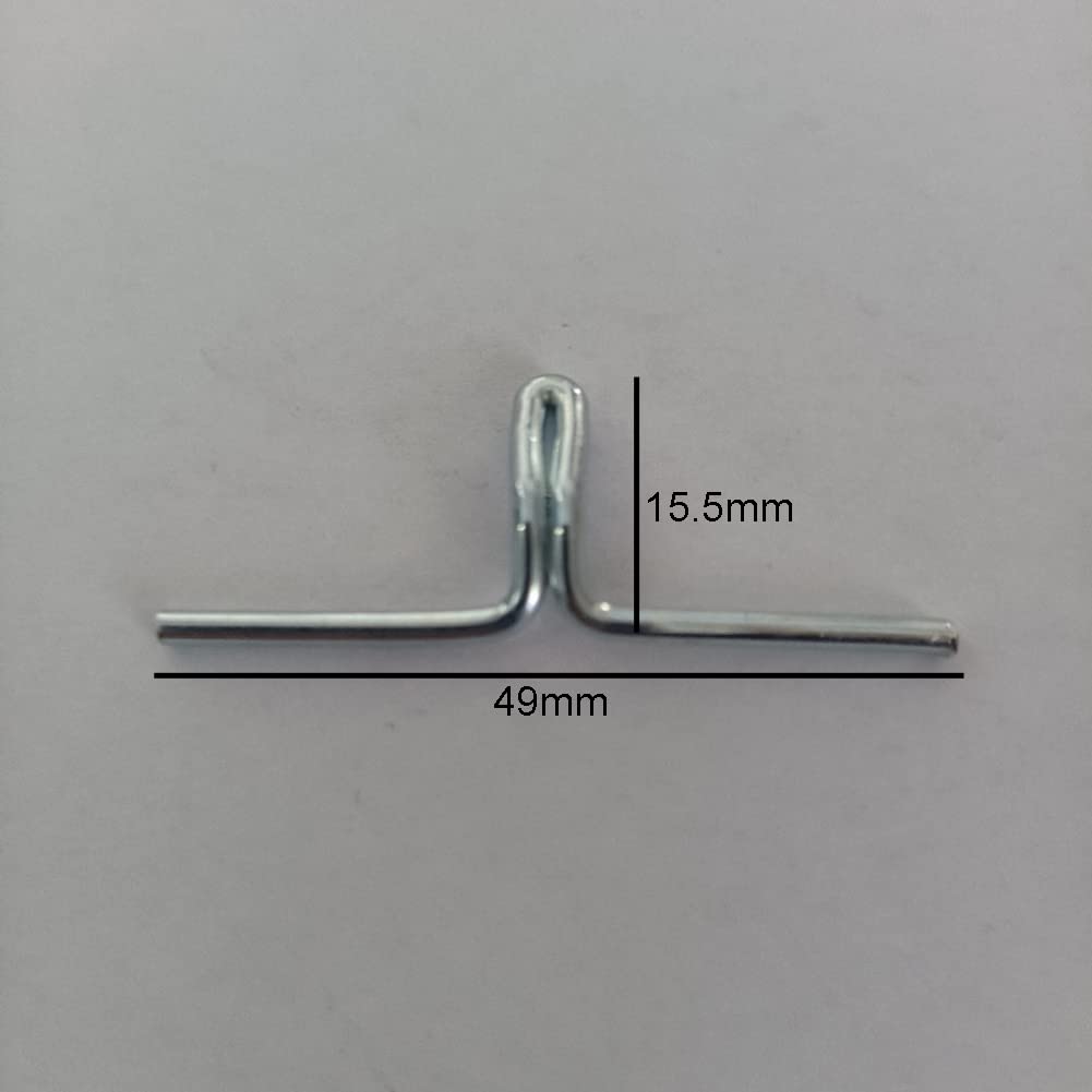 lasenersm 50 Pieces Webbing Clips Lawn Chair Webbing Clip Metal Webbing Clip Chair Webbing Clip Patio Chair Webbing Clips for Sofa Chair Furniture, Silver