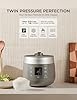 CUCKOO Twin Pressure Rice Cooker 6-Cup Uncooked / 12-Cup Cooked with Nonstick Inner Pot, Versatile Rice Maker & Warmer with 16 Menu Options, Open Cooking Mode, Voice Guide, Gray (CRP-ST0609FG) #1