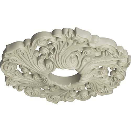 Image of Ekena Millwork CM19ORCYF Orrington Ceiling Medallion, Clear Yellow