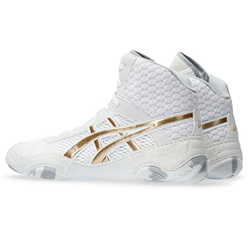 ASICS Women's MATBLAZER Wrestling Shoes, 12, White/Champagne3