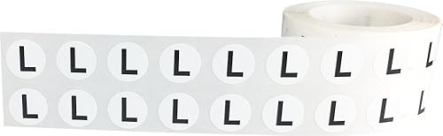 Miniatura 2 de Calcomanías de letras L del alfabeto para artes y manualidades, papel semibrillante con adhesivo fuerte, ideal para organización de inventario y