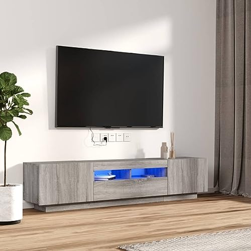 lu ci LED RGB: Il supporto TV è dotato di lu ci LED RGB, che dispongono di diversi menu di impostazione per cambiare il colore delle lu ci e lasciare che il colore si regoli automaticamente in modo diverso.