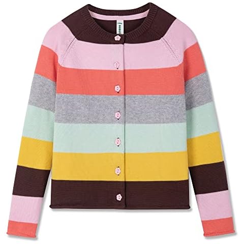 BOBOYOYO Sweaters for Girls Cardigan 100% Cotton Baby Girl Sweater Crewneck Toddler Cardigans Newborn Infant Kids Knit Top Cover