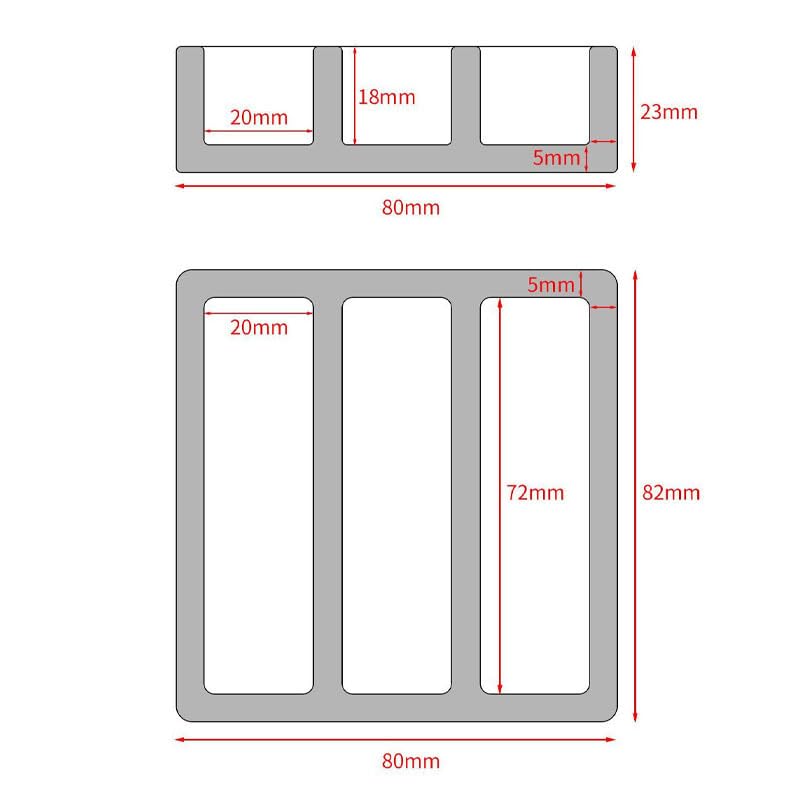 Three-Grid Sample Classification Crucible with partition Corundum ark 99% Alumina Corundum ark