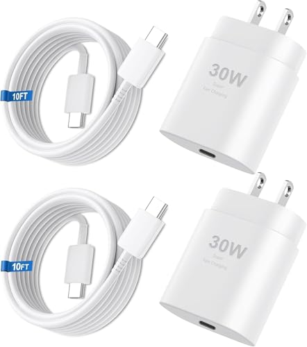 iPhone 16 15 17 Pro Max Charger 30W Type C Chargers USB C Fast Charger Block iPhone 16 Chargers Fast Charging with 10FT C Charging Cable for iPhone 17/17 Pro Max/16/16 Pro Max/15/15 Pro/iPad/Samsung