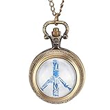 Elegantes Design: Glas Kuppel des Taschenuhr mit exquisiter Peace Taube Design.