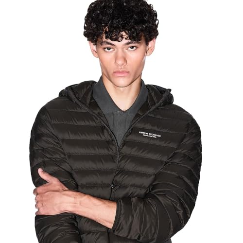 A|X Armani Exchange Para Hombre. XM001577AF16927U8122 Chaqueta Down Jacket Chocolate (S), MarróN, Casual, Poliamida - 5