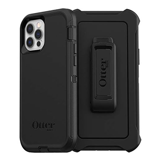 OtterBox DEFENDER SERIES SCREENLESS Case Case for iPhone 12 & iPhone 12 Pro - BLACK