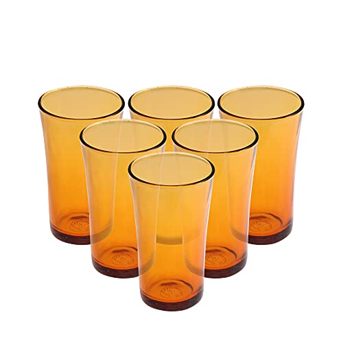 Image of Duralex LYS Amber Highball Tumbler 280 ML 6 Pcs (1012DB /6), Medium
