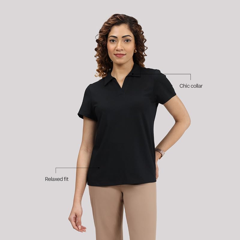 BlissClub Damski t-shirt Solid Modern Fit