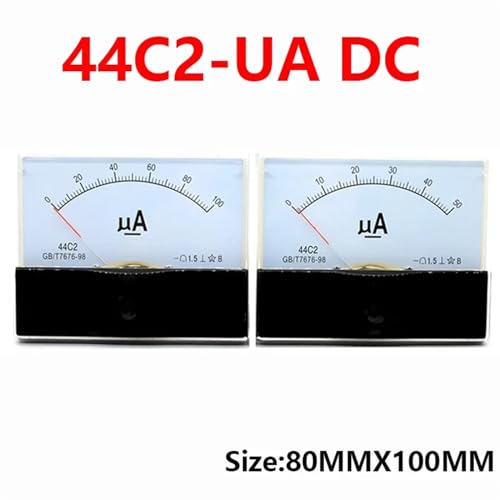 Ampèremètre courant continu 44C2 DC 300uA pour panneau électrique et test de circuit - 2