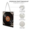 STVNKML Vintage Vinyl Record Canvas Tote Bag for Women Cute Stylish Shoulder Bag Reusable Shopping Bags for Daily #4