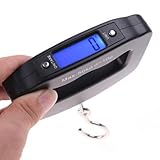 HK 50Kg/10g LCD Digital Hanging Luggage Weight Hook Scale
