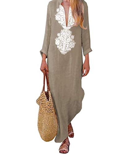 Vestido Largo para Mujer Vestido Largo Elegante Vestidos de Playa Estilo Turco Boho Poncho de Playa Vestidos Largos de Verano