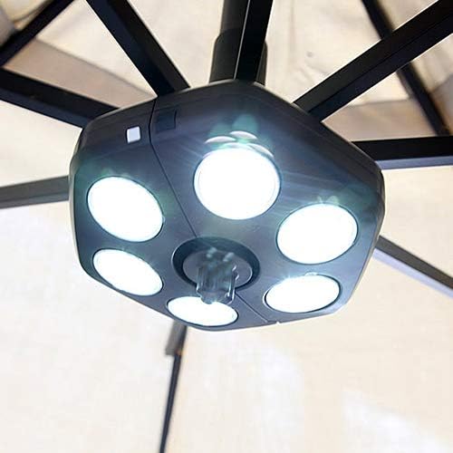 LUMINÁRIA LED BRANCO PARA OMBRELONE RECARREGAVEL CAFÉ | Amazon.com.br