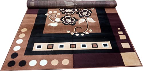 Image of Acrylic Rectangular Carpet for Hall | Mat for Living Room | 5x7 Feet Gold | Anti-Skid Carpets | Carpet for Bedroom Floor | Galicha for Hall | Home & Decor (150x195 CM - Gold Color)