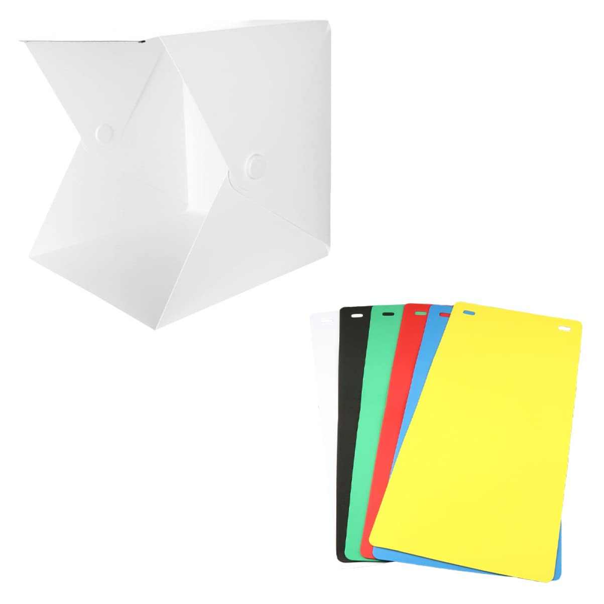 Mini Boîte Photo Pliable 1 Set Abs, Double Bande LED, Éclairage Uniforme