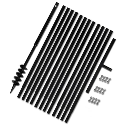 SKM Ground Drill with Handle 80 mm with Extension Tube 13 m Steel (Weight-20KG)