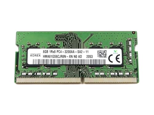 Image of HMA81GS6CJR8N 8GB 1RX8 DDR4 SO-DIMM PC4-25600 3200MHz 260-Pin Non-ECC 1.2V Laptop Memory Module HMA81GS6CJR8N-XN Compatible Replacement Spare Part for SK Hynix Compatible and Laptop Systems