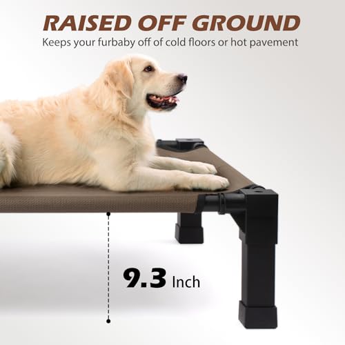 Panier surélevé pour chien marron de 51 cm par Heeyoo - 5