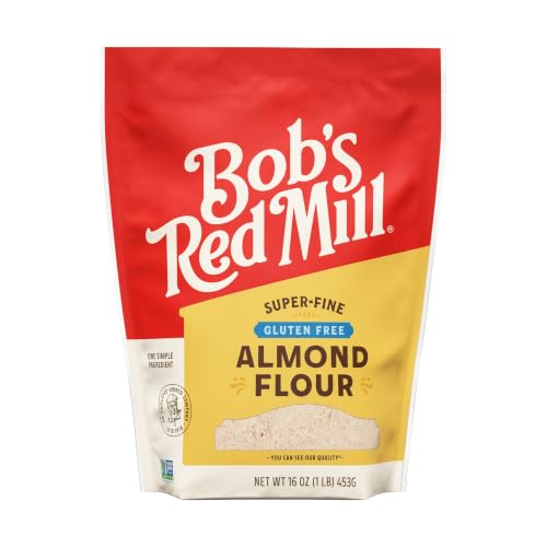 Image of Bob's Red Mill Blanched Almond Flour, Finely Sifted - 1 Pound (Pack of 4) - Non-GMO, Gluten Free, Paleo, Vegan, Keto Friendly
