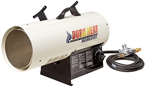 150 000 btu heater - Dura Heat - GFA150A Propane Forced AIR Heater, 120,000-150,000 BTU, White