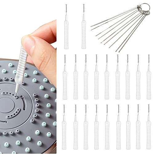 Shower Head Cleaner Brushes, Shower Head Cleaner Pins Calcium Build Up Clog Clean Needle Picks Shower Cleaning Brush Shower Head Cleaner Tool Brush For Small Holes Gaps Grooves Spray Nozzles Etc #TOP13