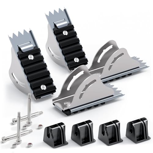 DITKOK Due paia di 26-2 piedini di estensione per scala di estensione in alluminio, kit di ricambio per scaletta di sicurezza, compatibile con kit di riparazione scarpe D1200 D1300 D1700 D1800