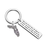 JJTZX Piloten-Geschenk, Flugbegleiter, Flugbegleiter, Schlüsselanhänger, Pilotenabschluss, Geschenk, Flugzeug, Pilot, Luftfahrt, Staatskarte, Charms, Florida, Small