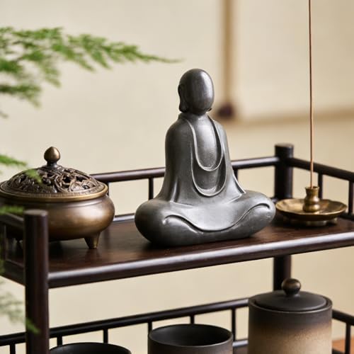 Estatua Buda Sin Rostro de Hierro para Decoración Interior miniatura 2
