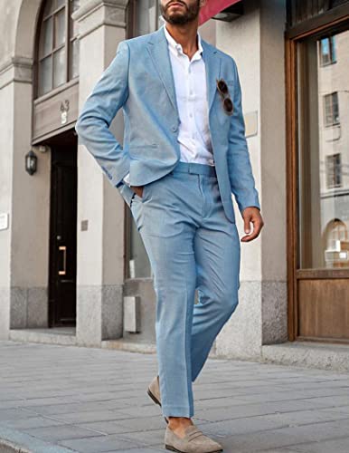 Image of COOFANDY Mens Sport Coat Casual Blazer One Button Business Suit Jacket