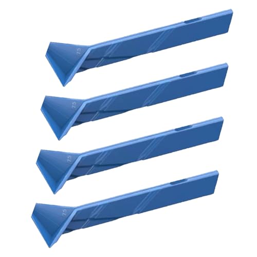 Image of 4Ps multisided Flat 3-in-1 Folding Measuring Spoons, Fold-up Measuring Utensils for Kitchen Baking and Cooking (Blue-large)