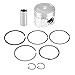 Conjunto de Pistón, Anillos de Pistón de 39 mm para Moto Ciclomotor Patinete de Motor Horizontal 50Y GY6