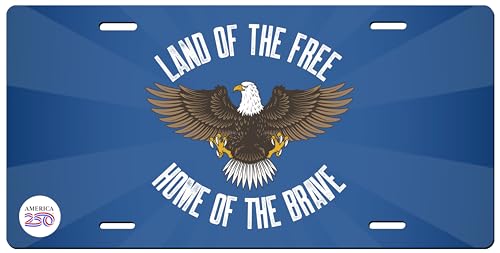 Land of the Free License Plate Land of the Free License Plate