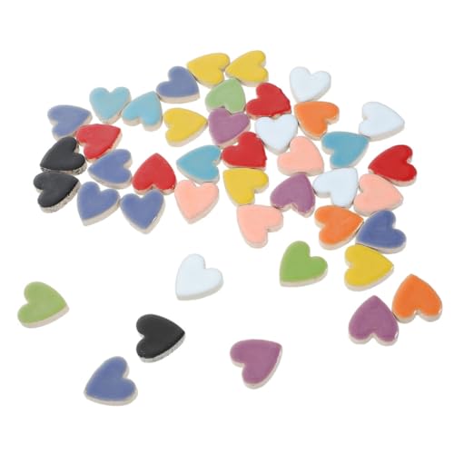 MAGICLULU Mosaico Cerámico de Corazón para Manualidades de Cerámica para Decoración del Hogar Kit de Azulejos para San Valentín y Navidad Accesorios Creativos para Bricolaje
