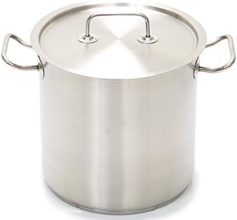 Professional Stainless Steel 53-Quart Stockpot w/ Lid, Heavy Duty.