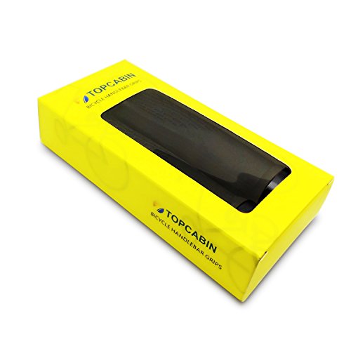 Image of TOPCABIN Ergonomic Bike Grips - Widen Holding Rubber Grips with Aluminum LockGrips for Mountain & Road Bikes