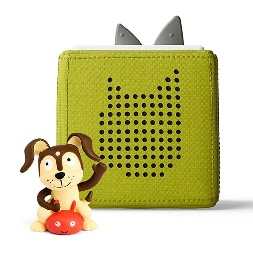 Toniebox 1 Audio Player Starter Set with Playtime Puppy - Listen, Learn, and Play with One Huggable Little Box - Green