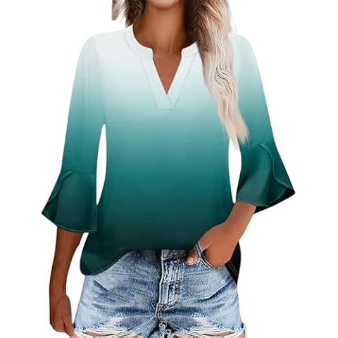 T-Shirt Femme MEIbax Col en V Cover