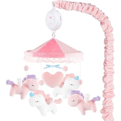 PIIKAGO Unicorn Musical Crib Mobile Cover